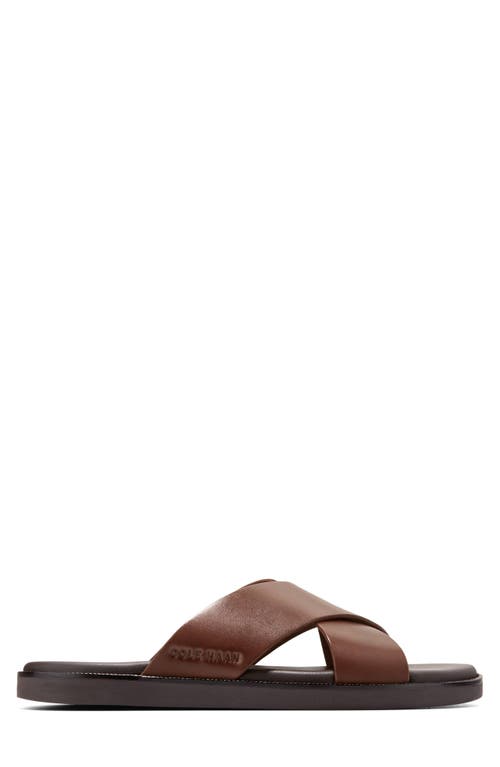 Cole Haan Nantucket Cross Strap Sandal In Woodbury/java