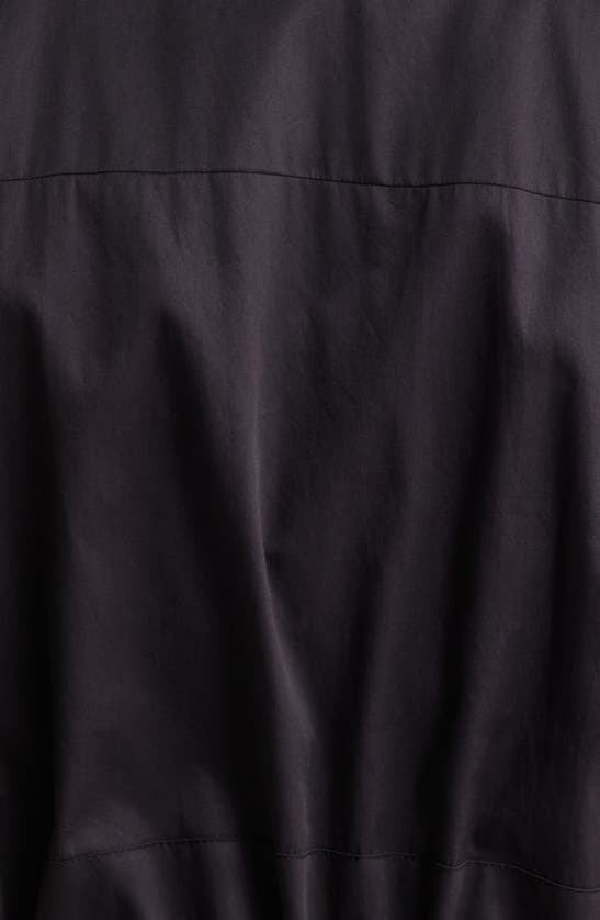 Shop Harshman Meadow Drawstring Waist Shirtdress In Black