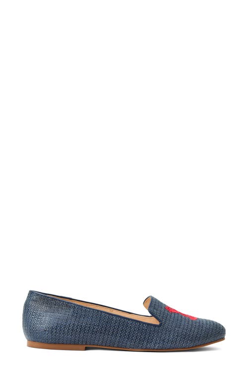 Jack Rogers Lobster Embroidery Loafer In Midnight