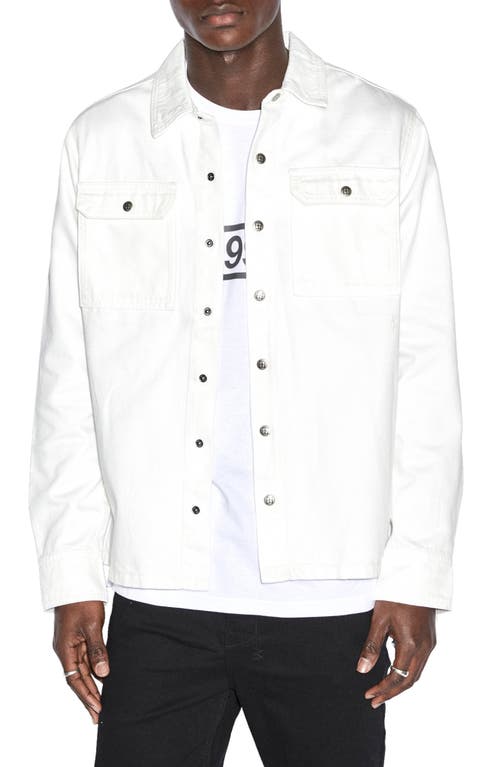 Ksubi Scorpio Cotton Snap-Up Shirt in White