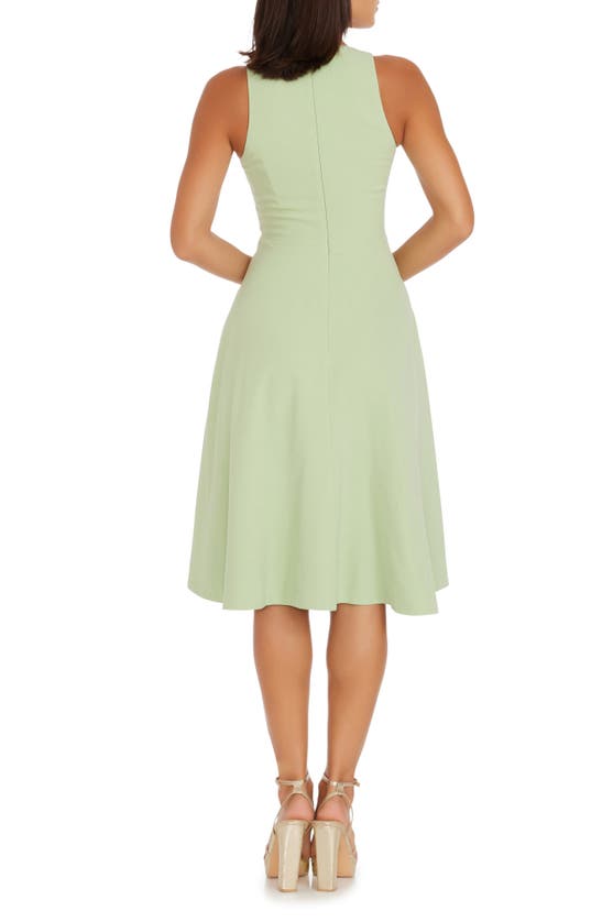 Shop Dress The Population Catalina Fit & Flare Cocktail Dress In Sage