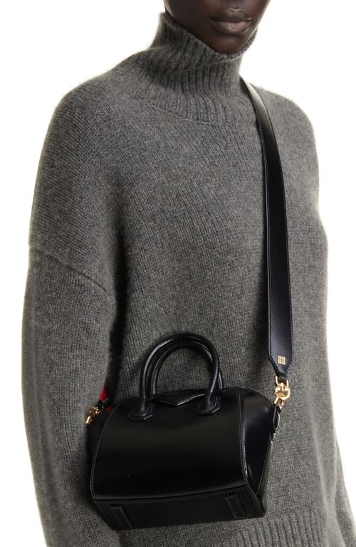 Givenchy Toy Antigona Leather Satchel In Black/red