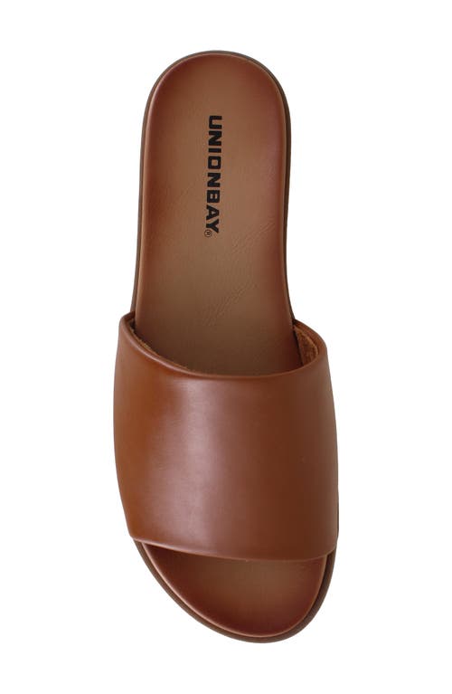 Shop Unionbay Renee Slide Sandal In Cognac