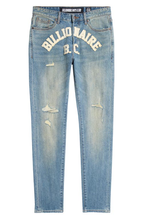 Shop Billionaire Boys Club Trek Slim Fit Ripped Jeans In Ozone