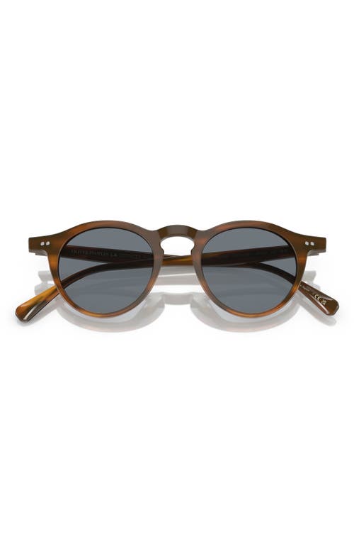 Oliver Peoples OP-13 47mm Photochromic Round Sunglasses in Light Wood at Nordstrom