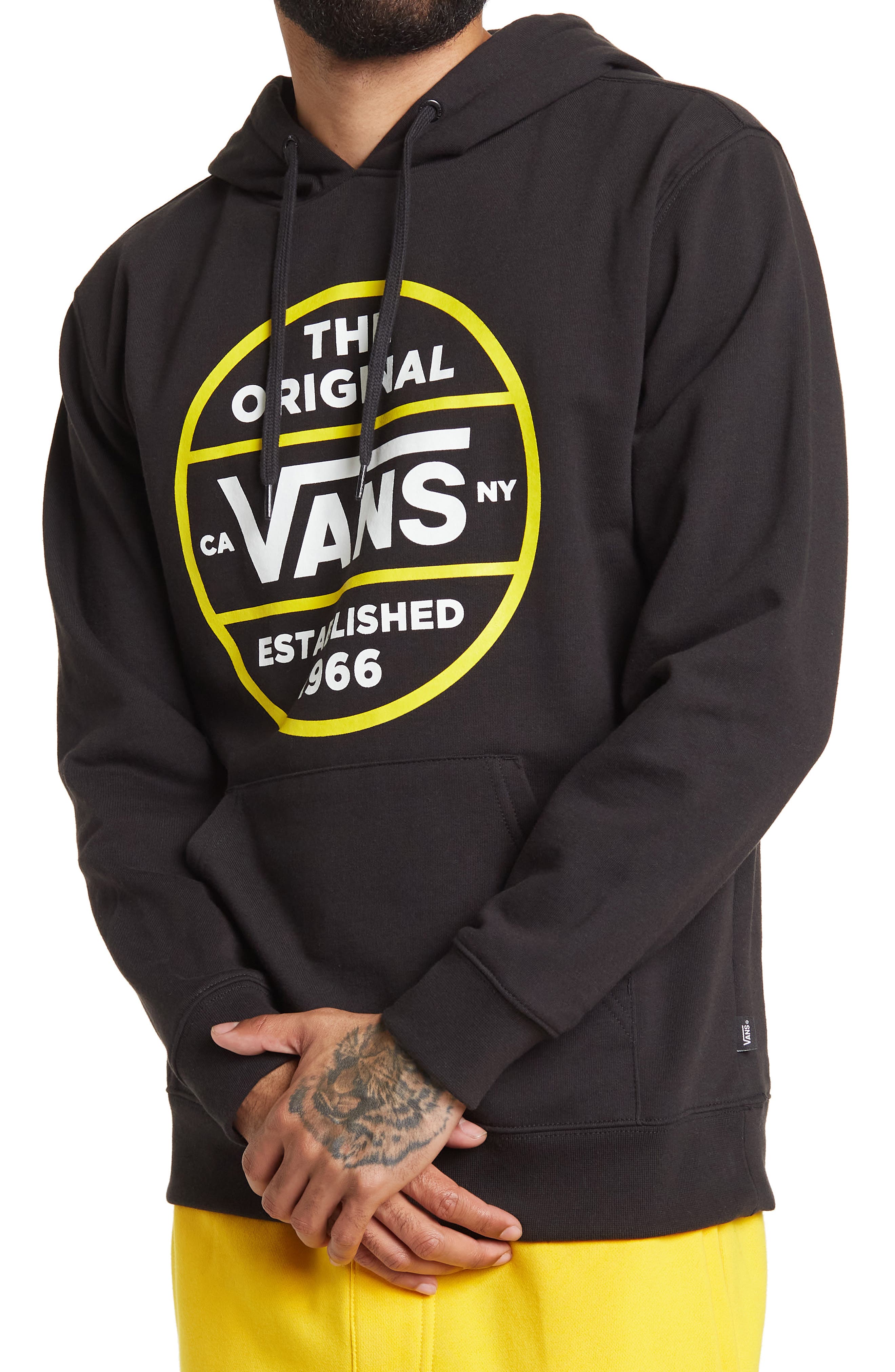 red and black vans hoodie