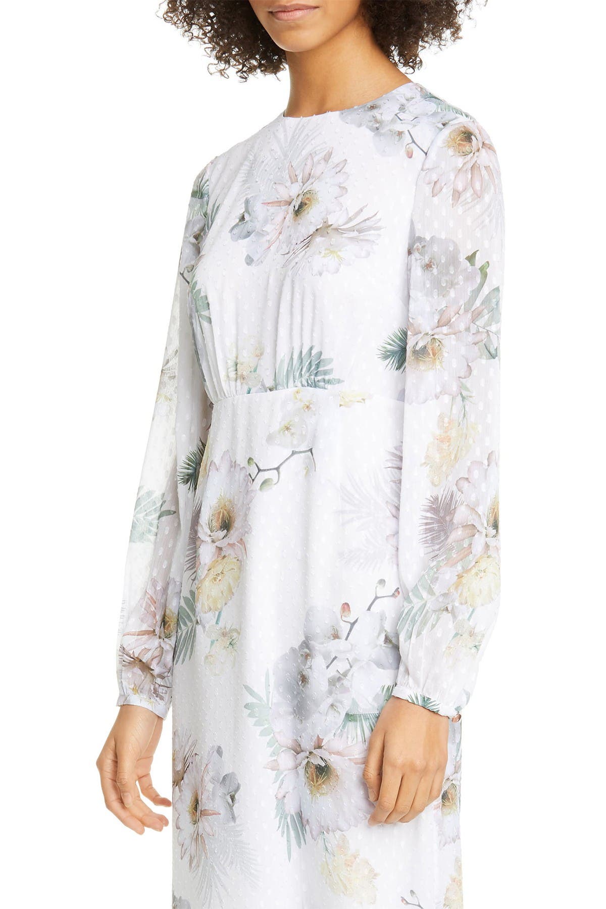 ted baker harriet lace trim maxi dress