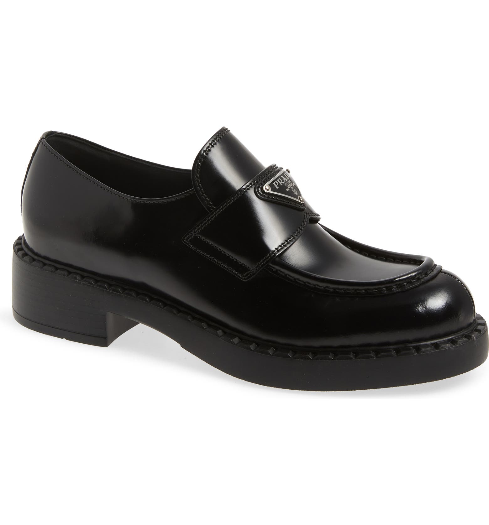 Black Prada loafers