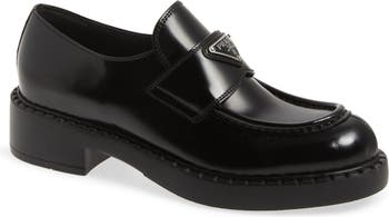 Prada Triangle Logo Loafer (Women) | Nordstrom