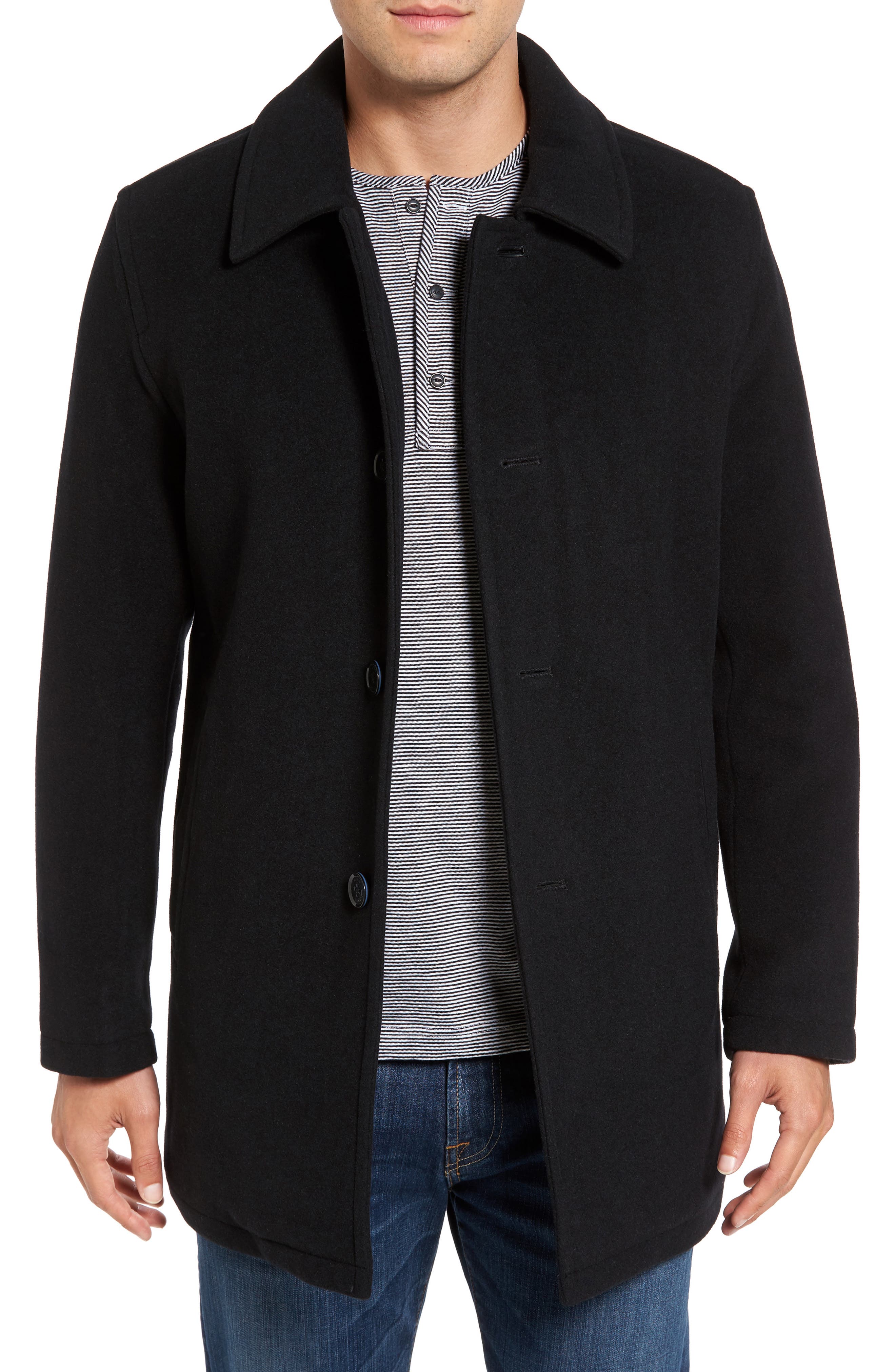 Cole Haan Reversible Wool Blend Car Coat Nordstrom