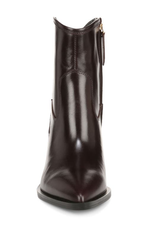 Sarto By Franco Sarto Gwenyth Pointed Toe Bootie In Dkhickory