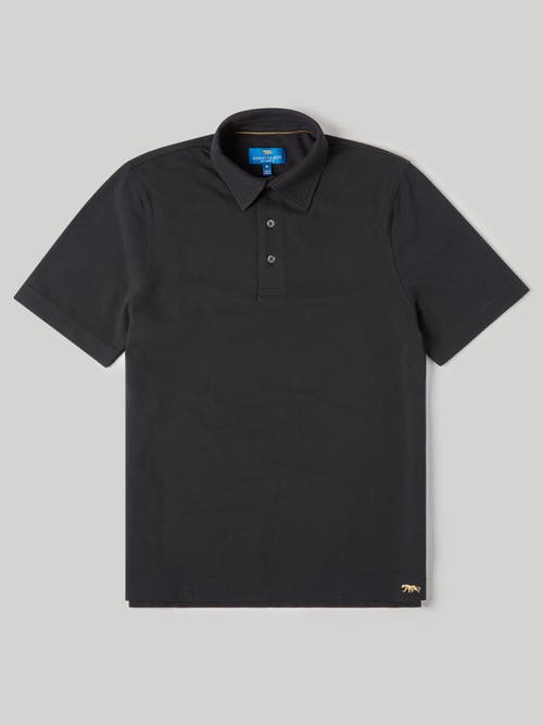 Shop Robert Talbott Walker Short Sleeve Polo In Black