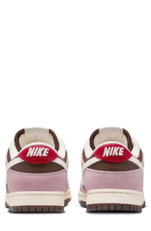 Shop Nike Dunk Low Basketball Sneaker In Cacao Wow/ivory/pink