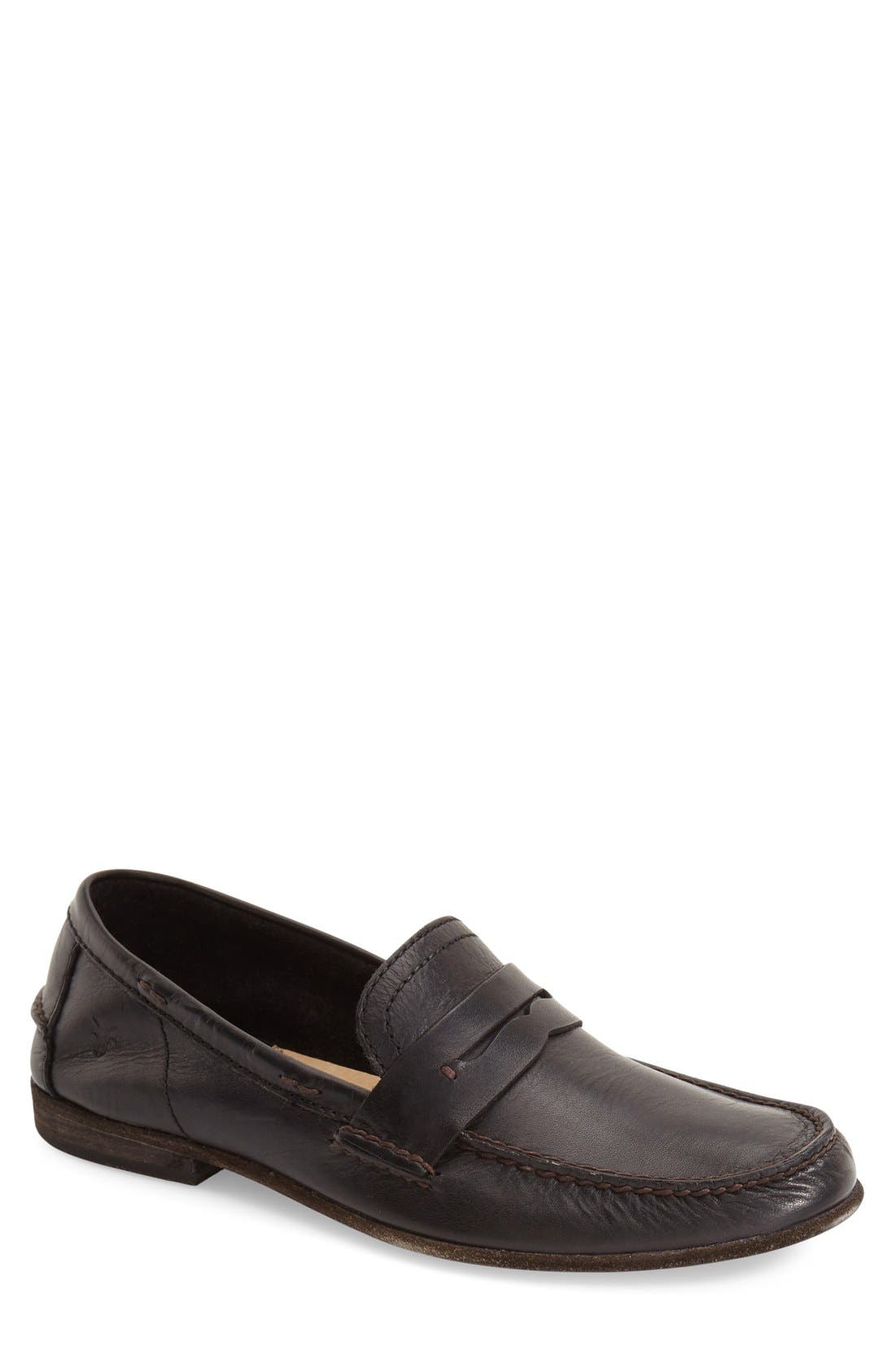 frye penny loafer