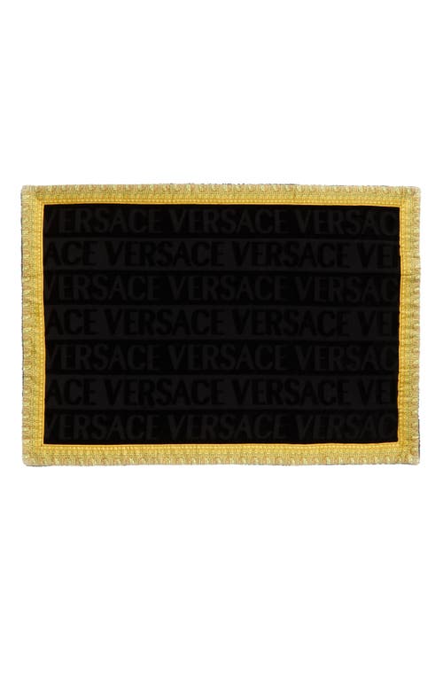 Versace Barocco Bath Mat in Black at Nordstrom