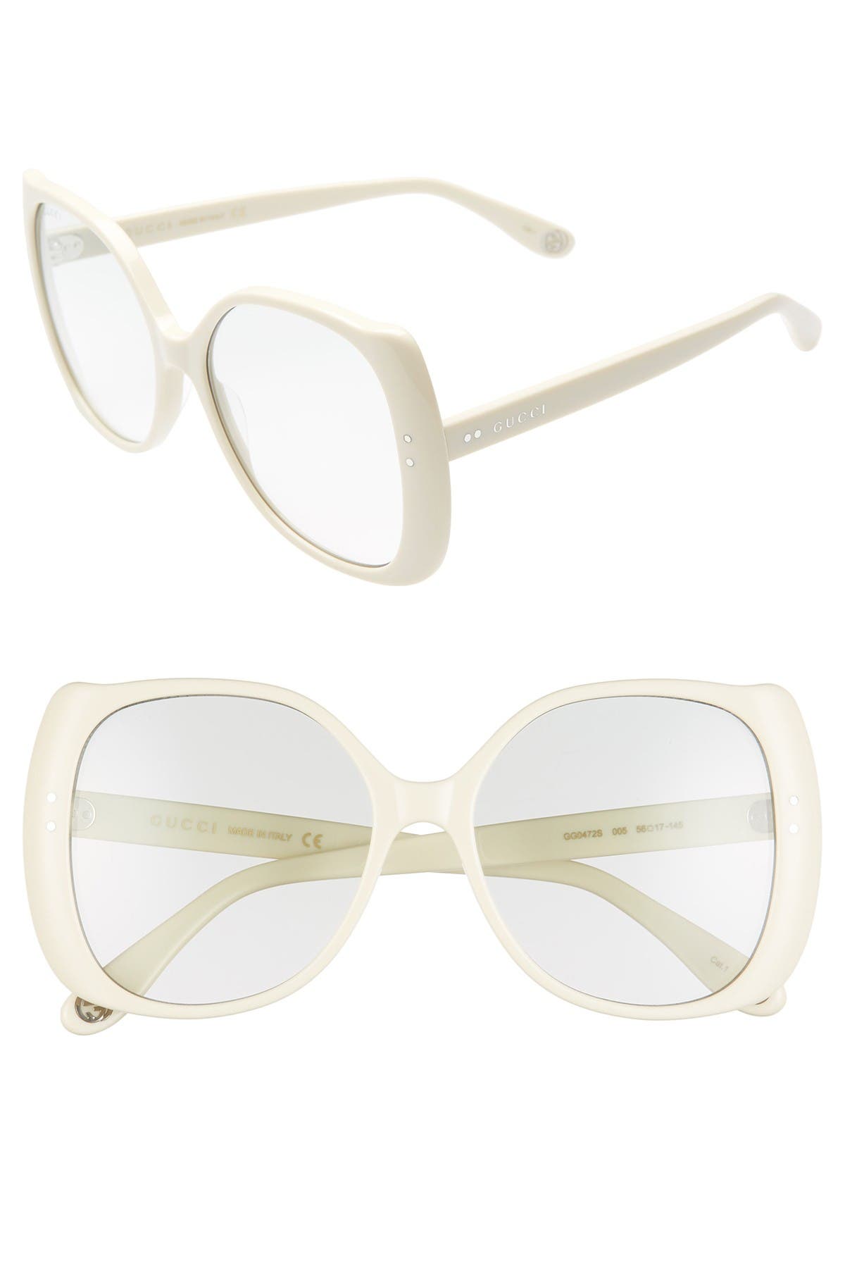 gucci 56mm oversized sunglasses