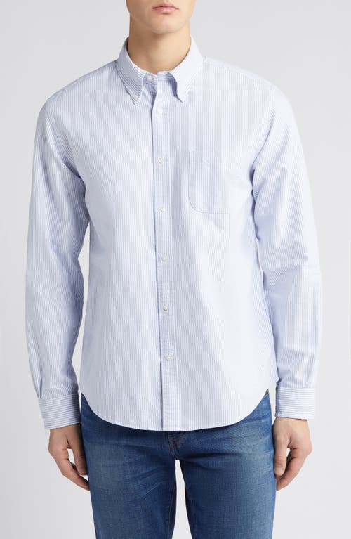 Brooks Brothers Candy Stripe Button-Down Shirt Bluestripe at Nordstrom,