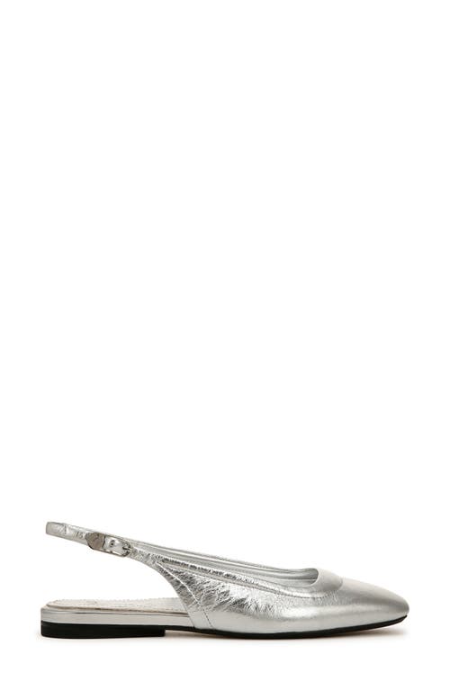 Shop 27 Edit Naturalizer Cadence Slingback Flat In Silver