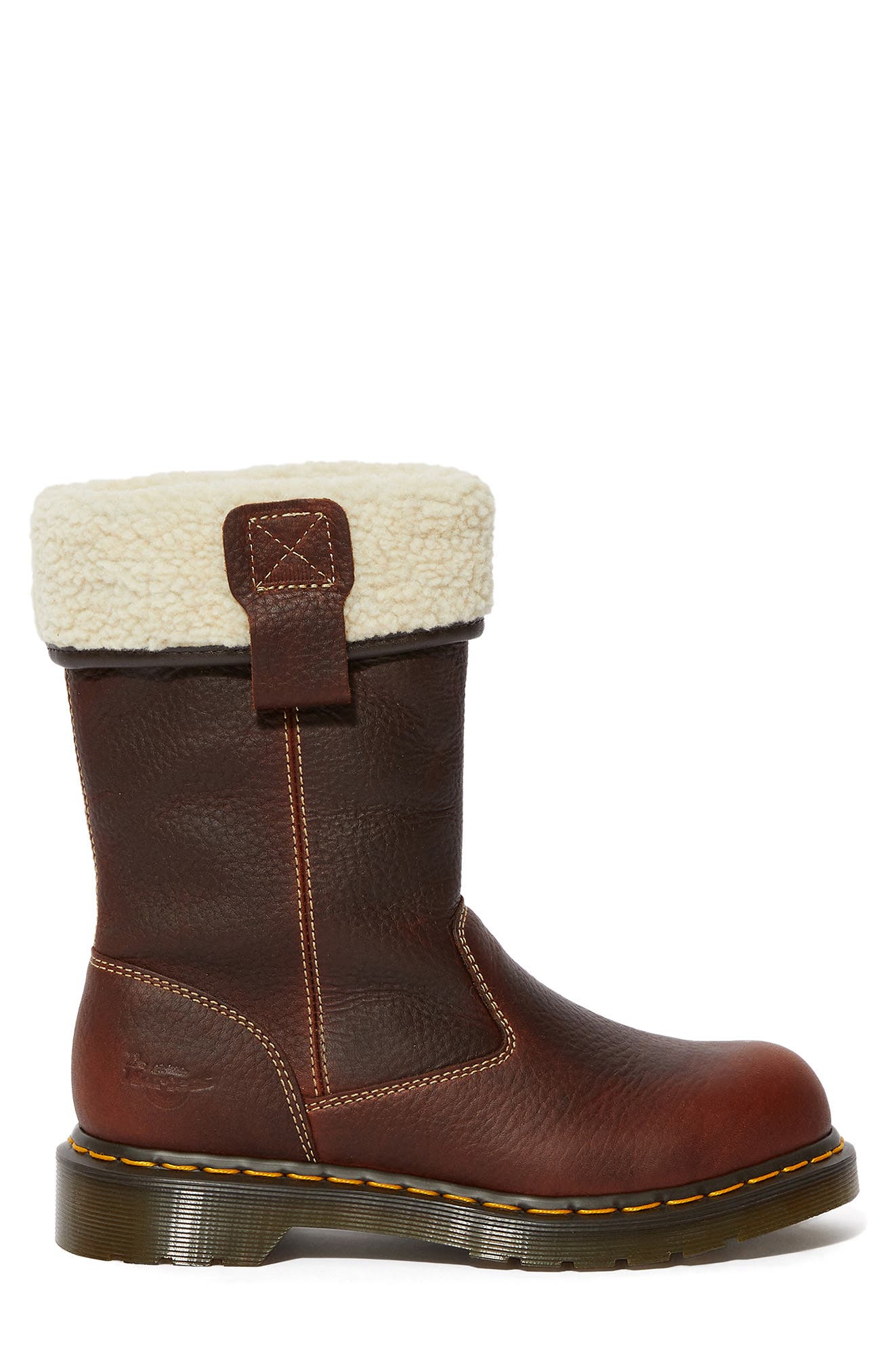leather and fur boots