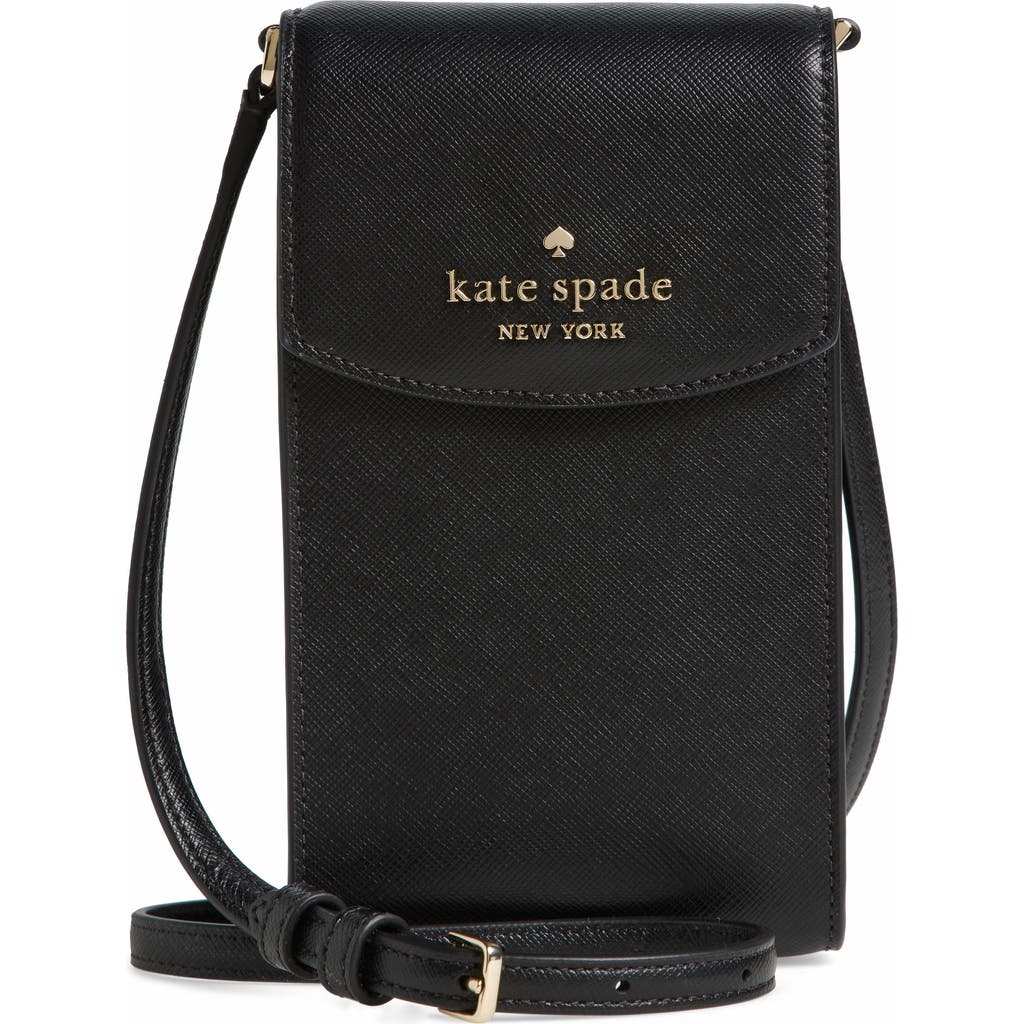 Kate Spade New York Staci North South Flap Phone Case In Black