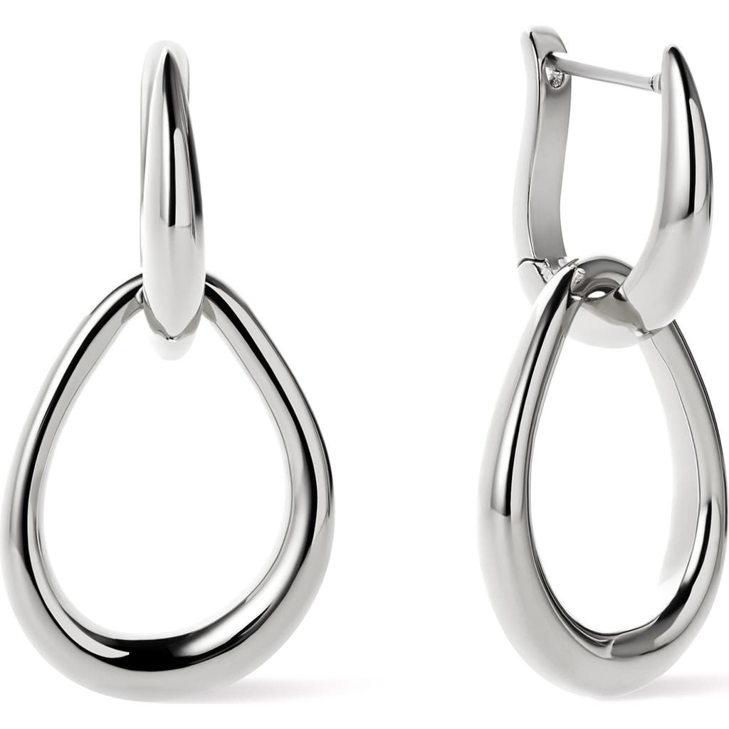 Ana Luisa Gold Drop Earrings In Silver