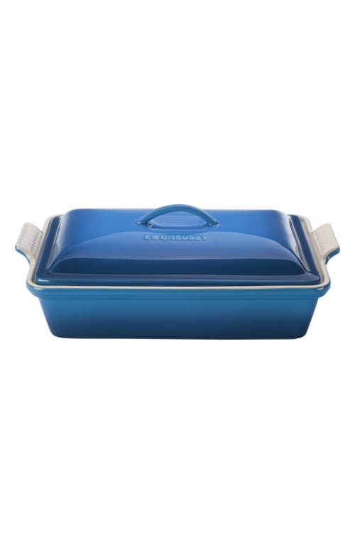 Le Creuset 4-Quart Rectangular Stoneware Casserole with Lid in Marseille 