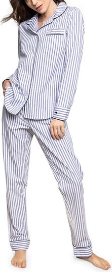 Petite Plume French Ticking Stripe Pajamas | Nordstrom