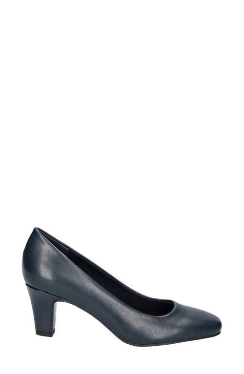 Easy Street Women's Poet Square Toe Pumps In Navy