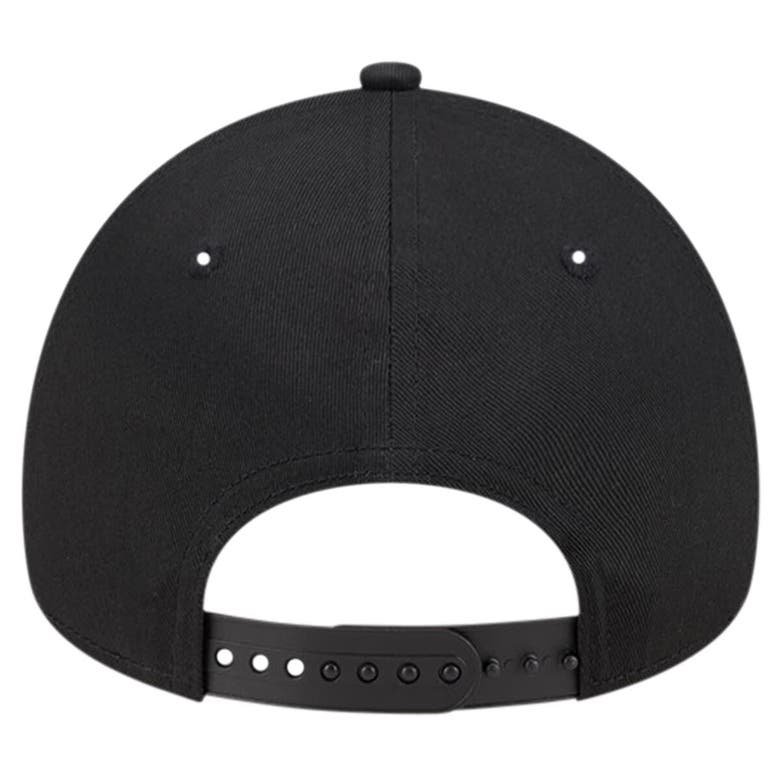 Shop New Era Black Miami Marlins Team Color A-frame 9forty Adjustable Hat