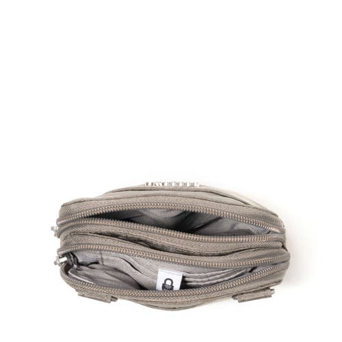 Baggallini Modern Take Two Rfid Crossbody Bag In Sterling Shimmer
