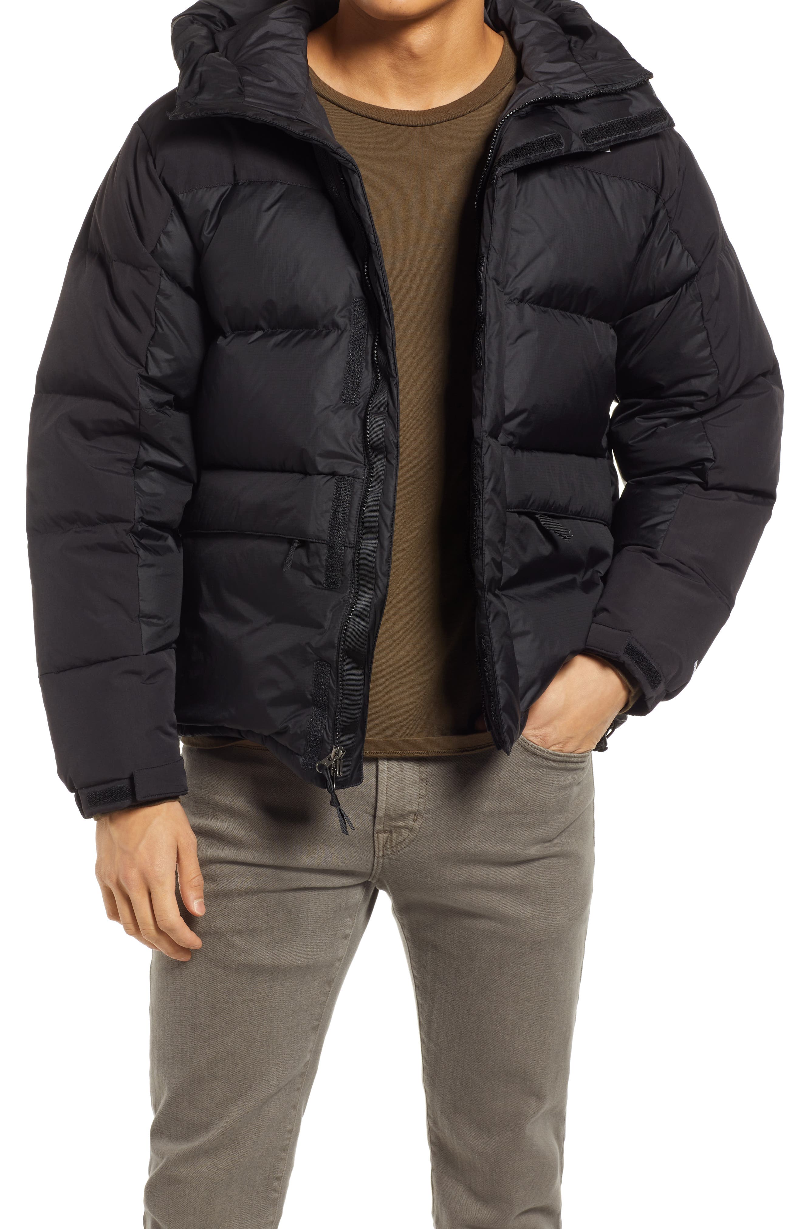 hooded down parka