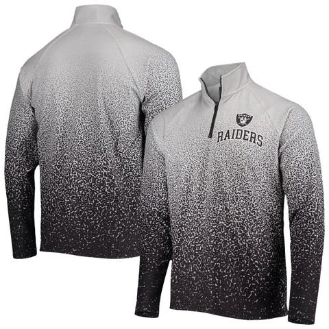 Las Vegas Raiders Nike Sideline Player Quarter-Zip Hoodie Jacket -  Black/Silver