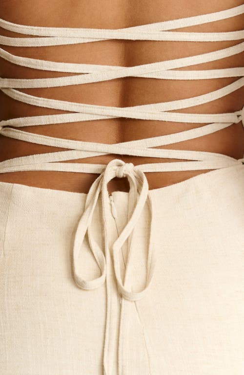 Shop Naked Wardrobe Strappy Back Maxi Dress In Cream