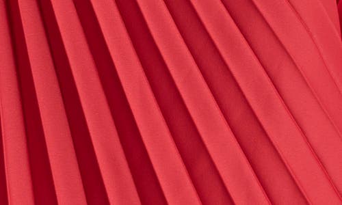 Dkny Asymmetrical Pleated Skirt In Red Light