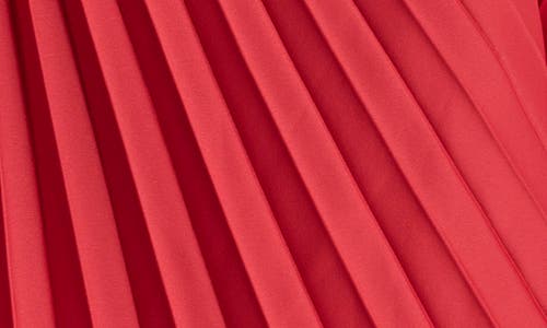 Shop Dkny Asymmetric Hem Pleated Satin Skirt In Red Light