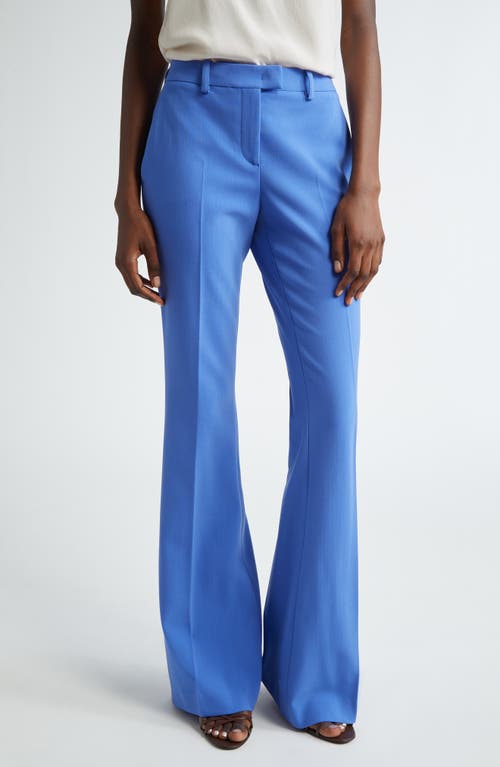 Michael Kors Haylee Stretch Virgin Wool Blend Flare Leg Pants at Nordstrom,