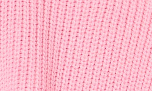 English Factory Contrast Quarter Zip Sweater In Pink/red