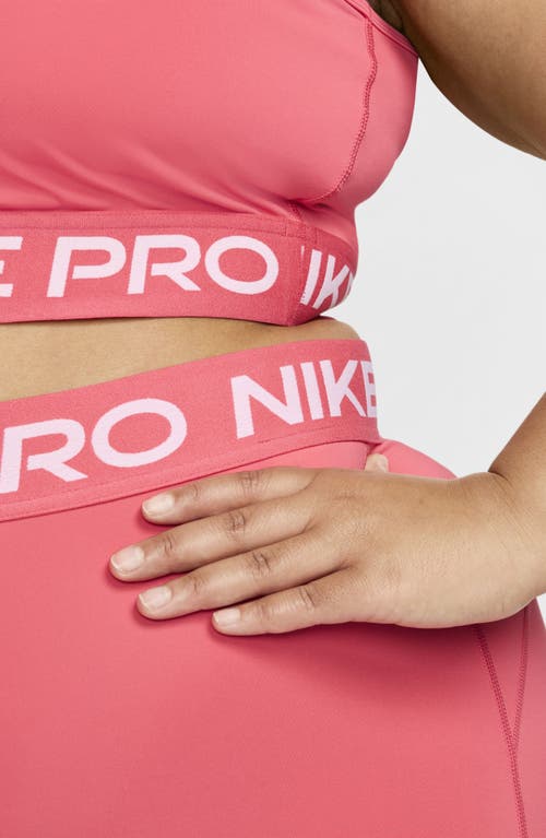 Shop Nike Pro 365 Leggings In Aster Pink/pinksicle/white