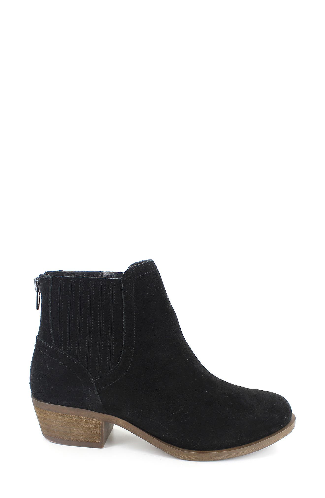 kensie black suede booties