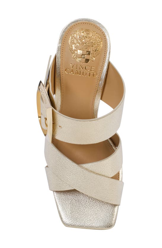 Shop Vince Camuto Helya Slide Sandal In Light Gold