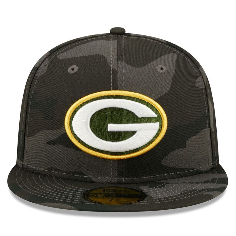 New Era Black Green Bay Packers Camo 59fifty Fitted Hat | ModeSens