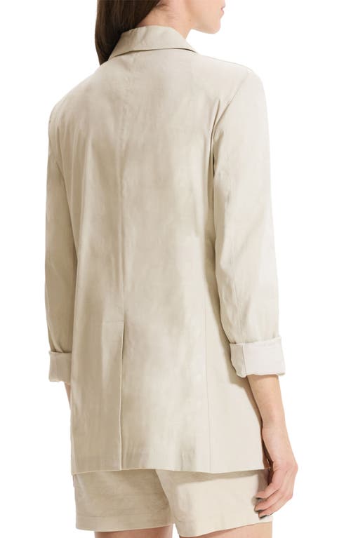 Theory Rolled-sleeve Shawl Collar Jacket In Straw