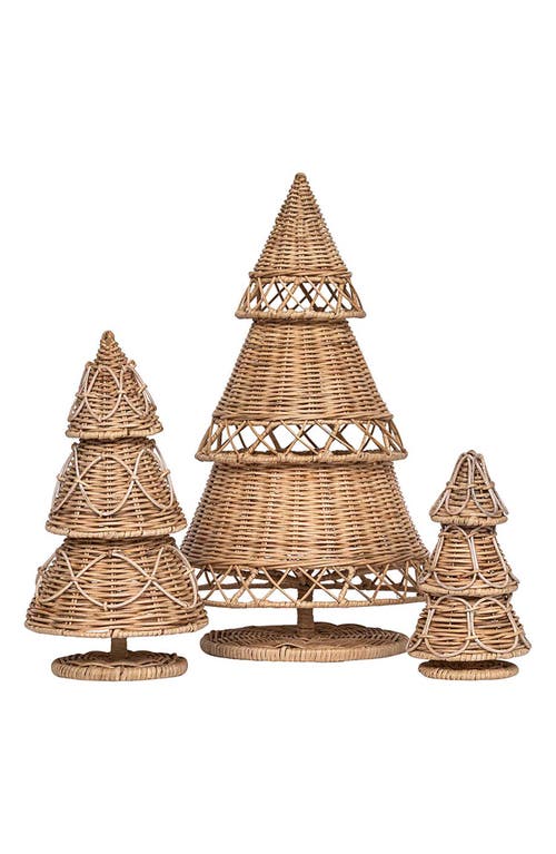 Shop Juliska Provence Small Rattan Tree In Whitewash