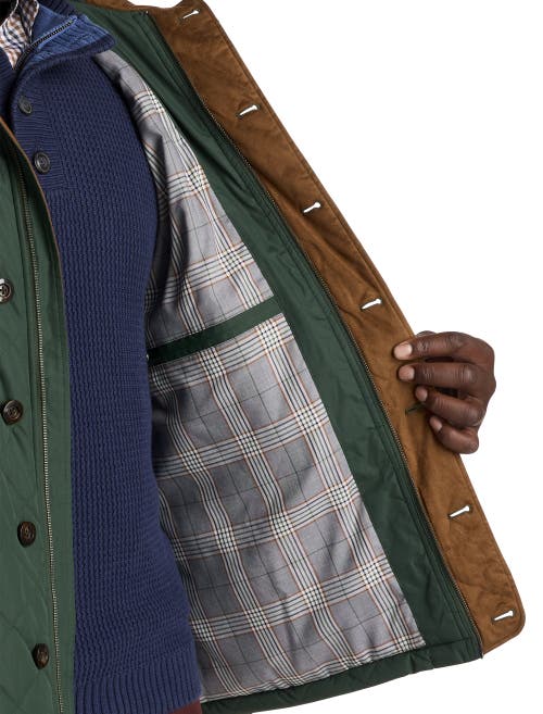 Oak Hill By Dxl Oak Hill Quilted Walking Coat In Mountain View