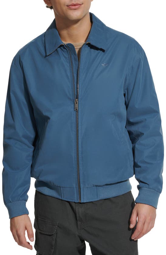 Shop Dockers ® Micro Twill Golf Bomber Jacket In Blue