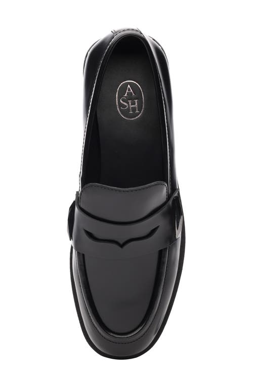 Shop Ash Whisper Stud Penny Loafer In Black