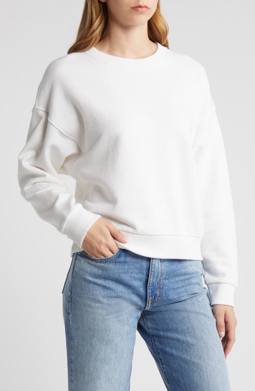 Jovie Crewneck Sweatshirt in White