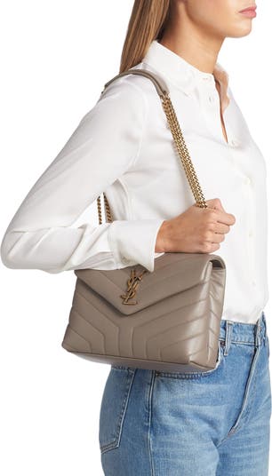 Saint Laurent Loulou Small Leather Shoulder Bag - White, £2230.00
