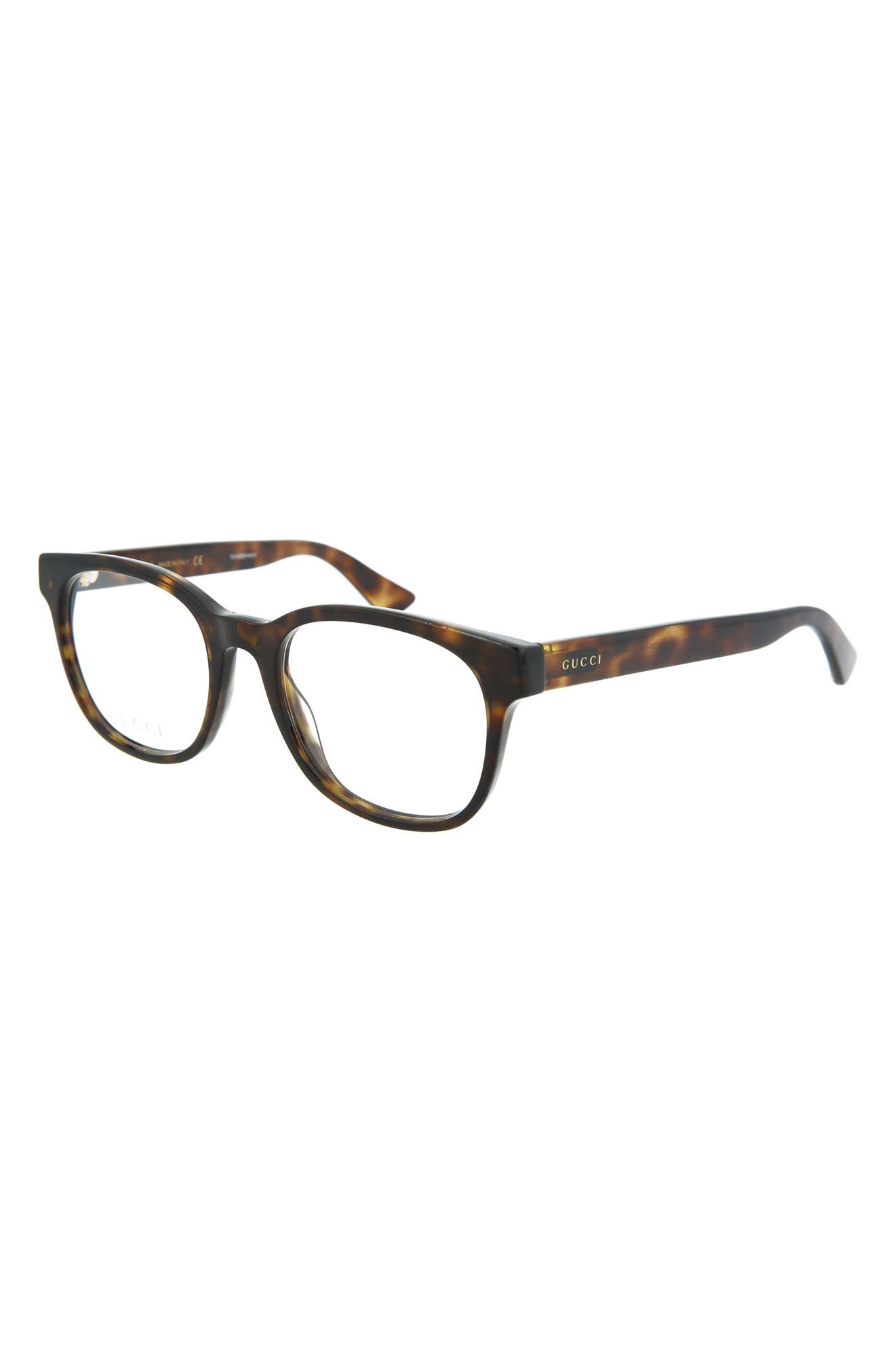 gucci 53mm brow bridge optical frames