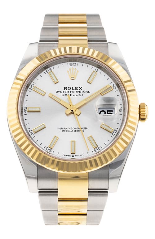 Shop Watchfinder & Co. Rolex  Datejust Automatic Bracelet Watch, 41mm In Silver